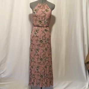 Forever21 Halter Maxi Dress Floral